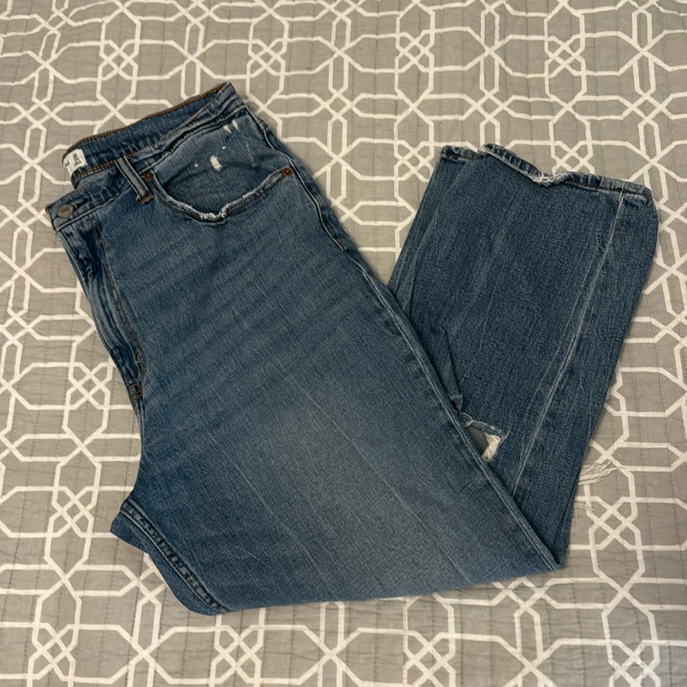 Abercrombie & Fitch The Ankle Straight Ultra High Rise jeans size 14/32